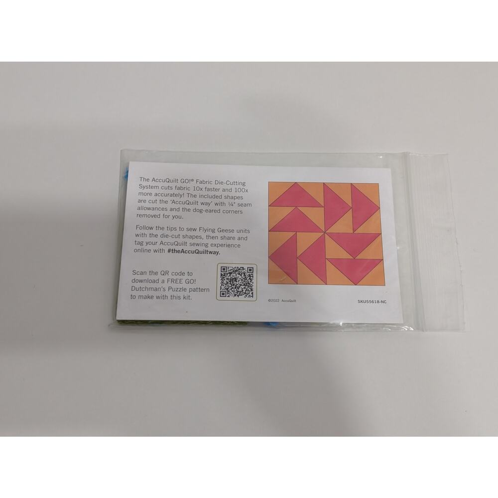 Precut Mini Quilt Kit Blue Green Accuquilt Go Cut